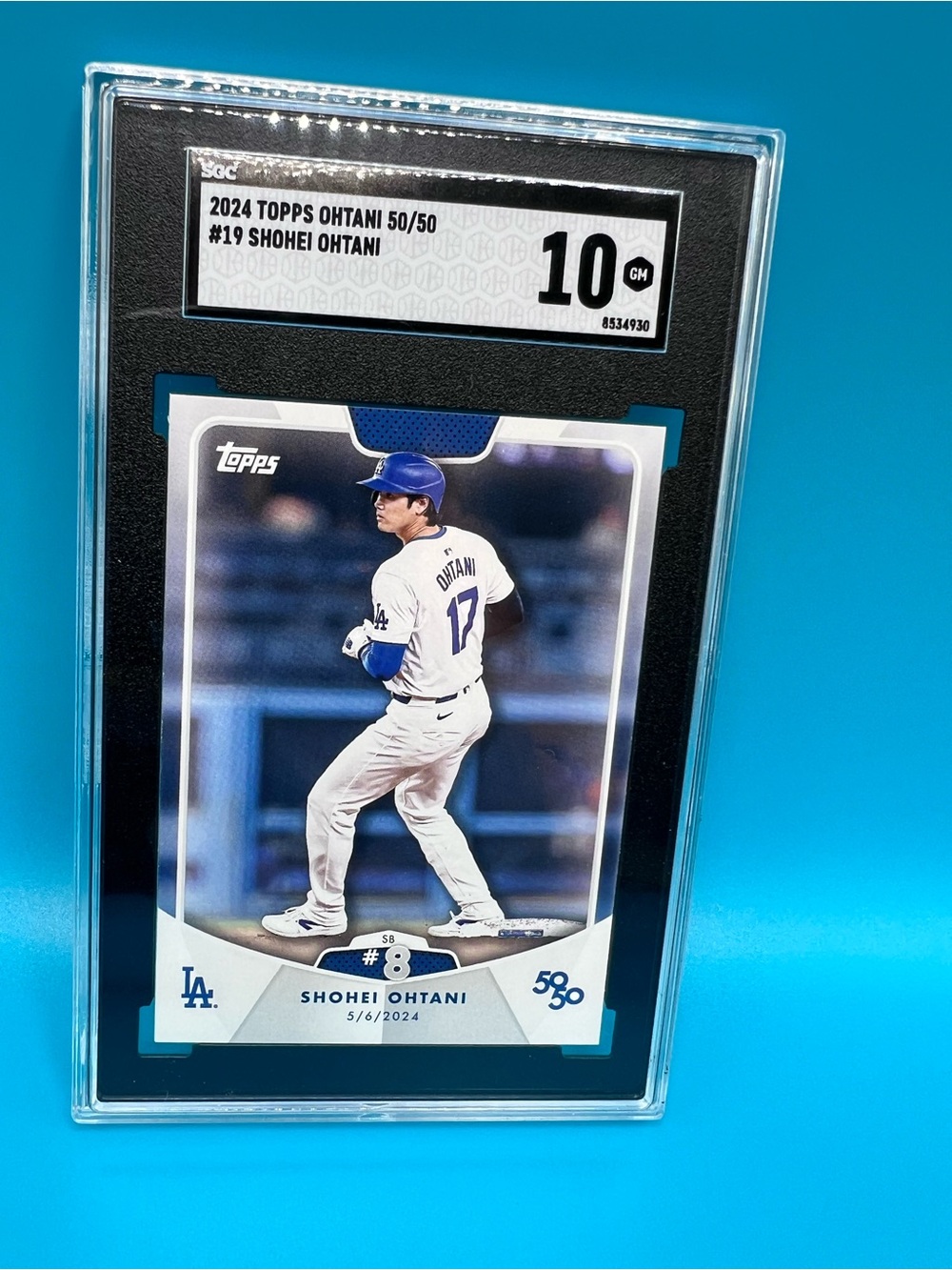 Topps Shohei Ohtani Card - White & Blue